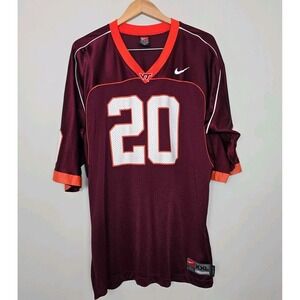 Vintage 90s Y2K Nike Mens Virginia Tech Hokies Football Jersey #20 Size 2XL NCAA
